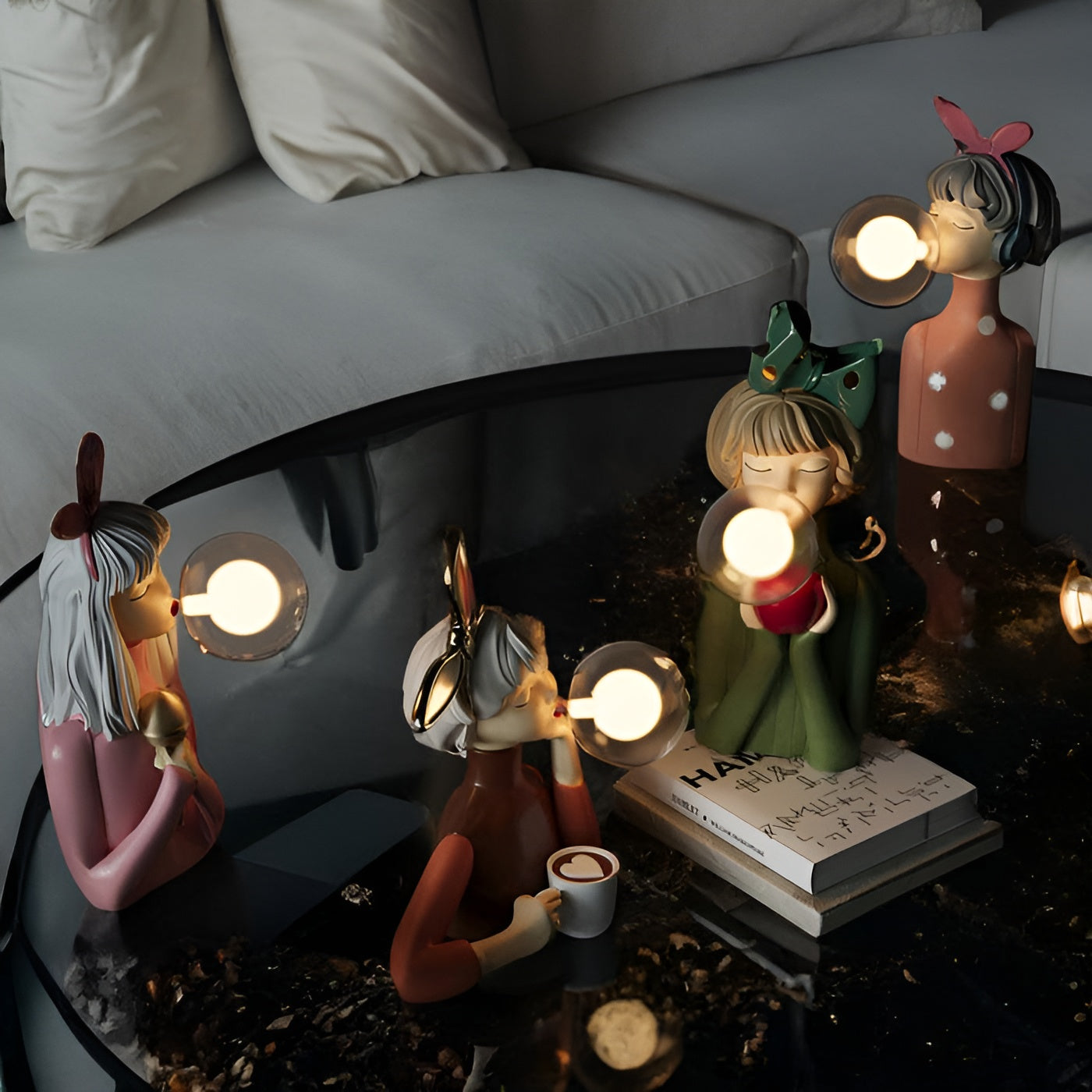 Garduru - Magische Tischlampe mit Touch-Control und Cartoon Figuren