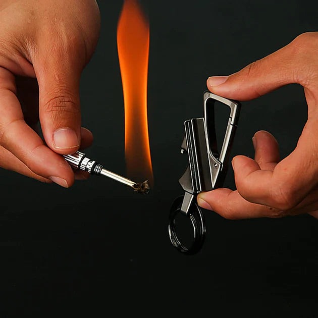 Royallure Winddicht Torch Feuerzeug Schlüsselanhänger – Langlebig, Tragbar & Perfekt für Raucher