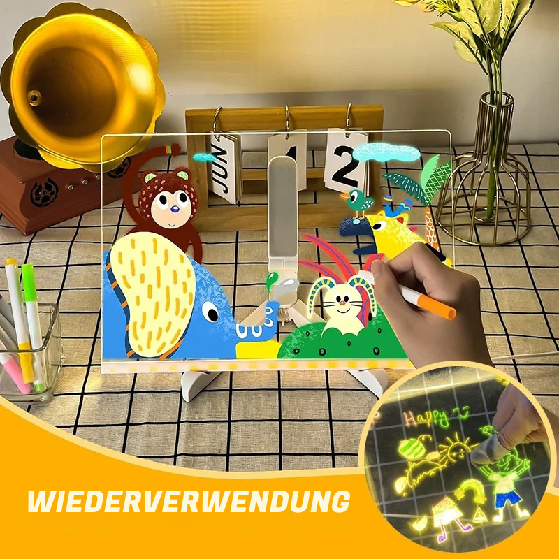 LED-Notizboard - Tafel, Tageskarte, Öffnungszeiten, Schwungübungen