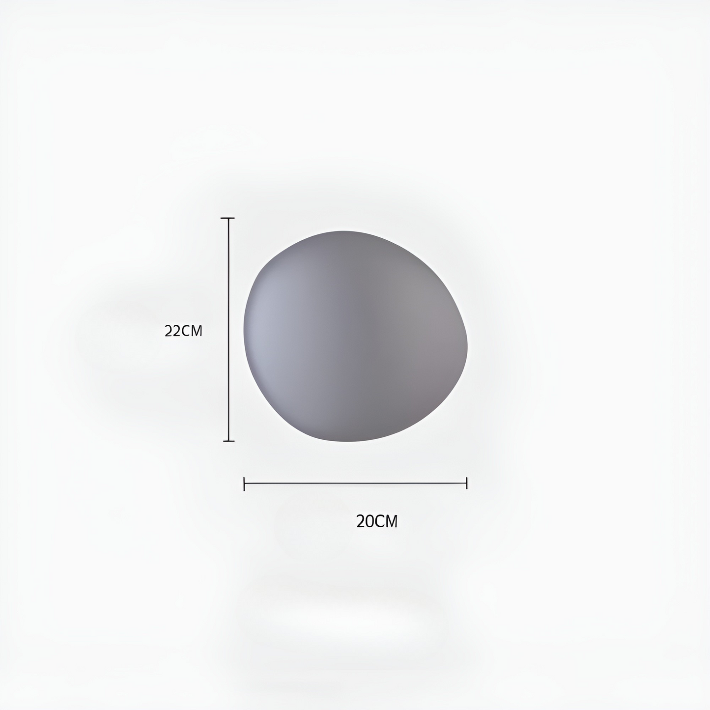 Garduru Light – Nordische Kieselstein-Style LED-Wandleuchte