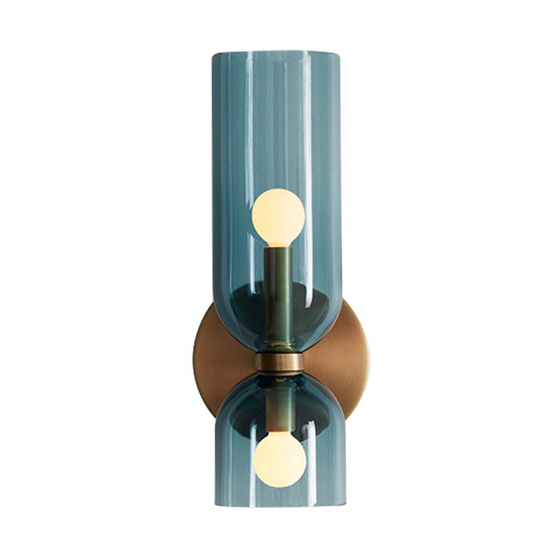 Glas Wandlampe Mit Doppel-Lampe-Design