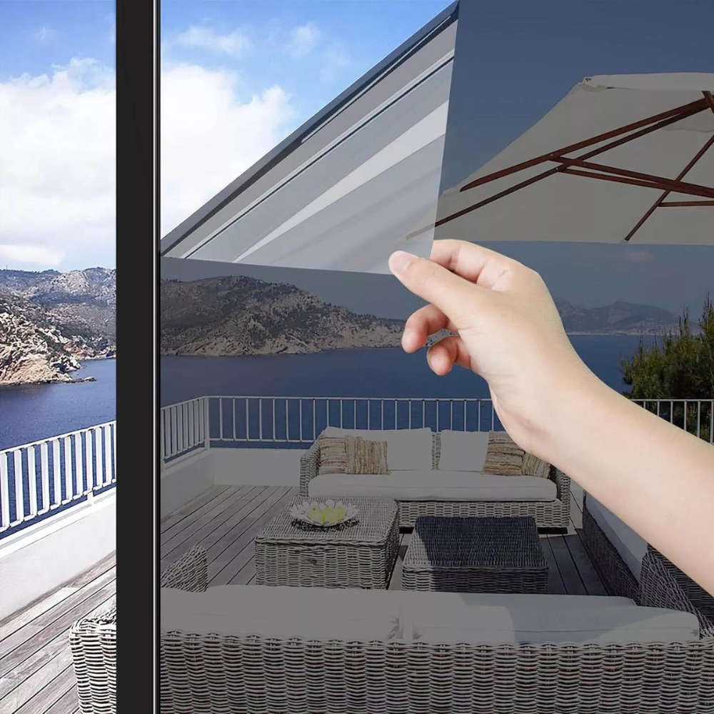 LuxRoyale Reflexions-Einweg-Privatsphäre-Glas-Wärmedämmfolie