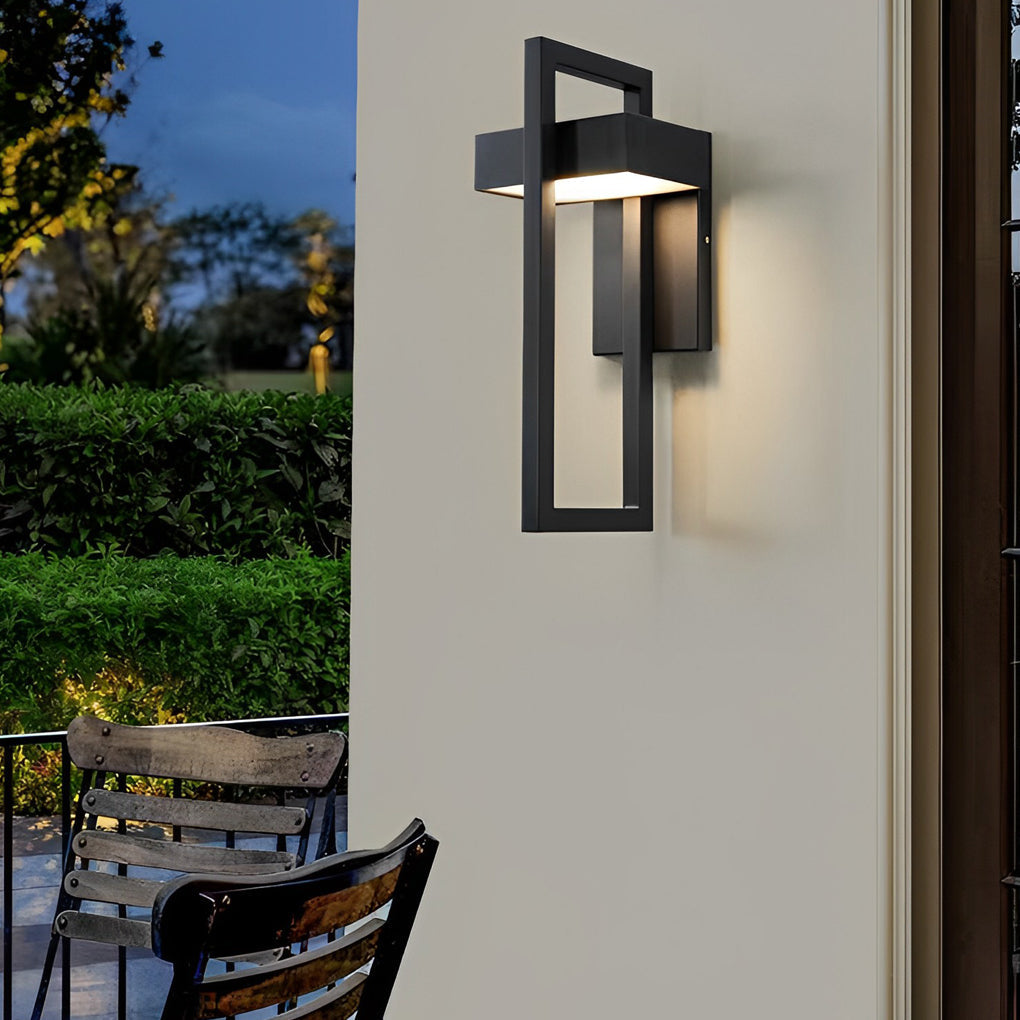 Außenwandleuchte Moderne Schwarze LED-Lampe