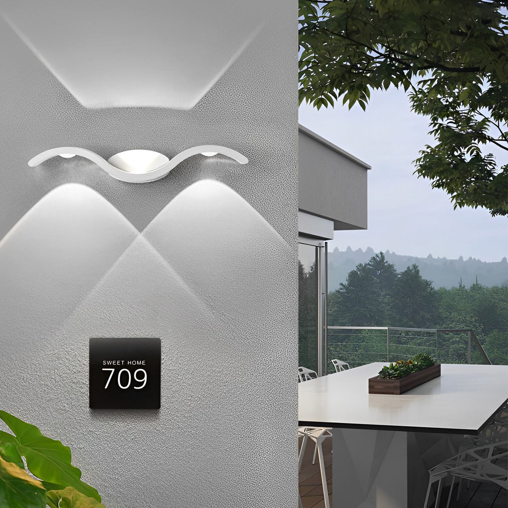 Wandleuchte Modern Außen LED Hoch-Und-Runter Lampe