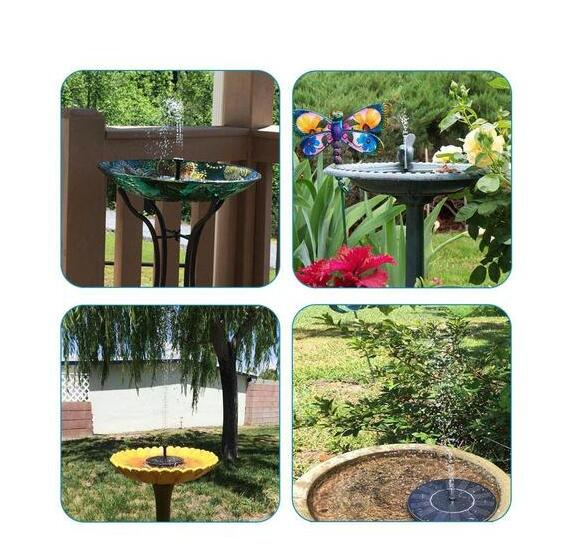 Solarbetriebener Wassersprudler für Vogeltränken – Sprudelbrunnen mit Solarpanel