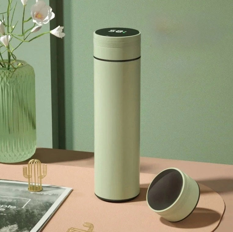 480ml Smart Edelstahlthermoskanne mit Temperaturanzeige, auslaufsichere Vakuumflasche für Kaffee und Milch, perfektes Weihnachtsgeschenk