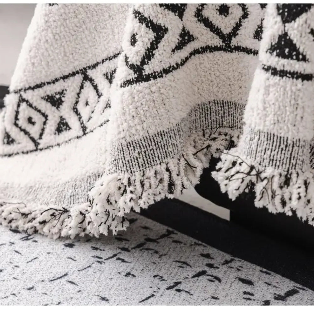 Geometrische Boho Sofabezug Decke