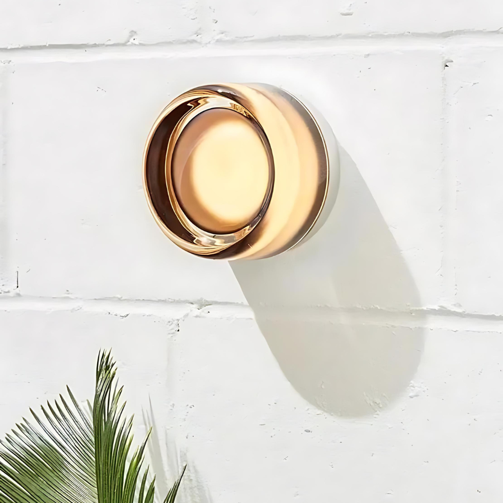 Elegante Aluminium-Wandleuchte mit Umgebungslicht – Moderne Minimalistische Wandleuchte in Rauchgrau, Weiß und Bernstein