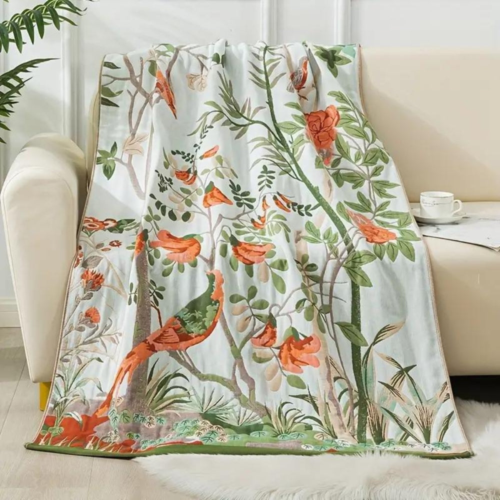 Blumen Baumwolle Badetuch