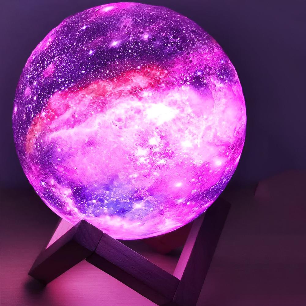 3D Farbige Mondlampe