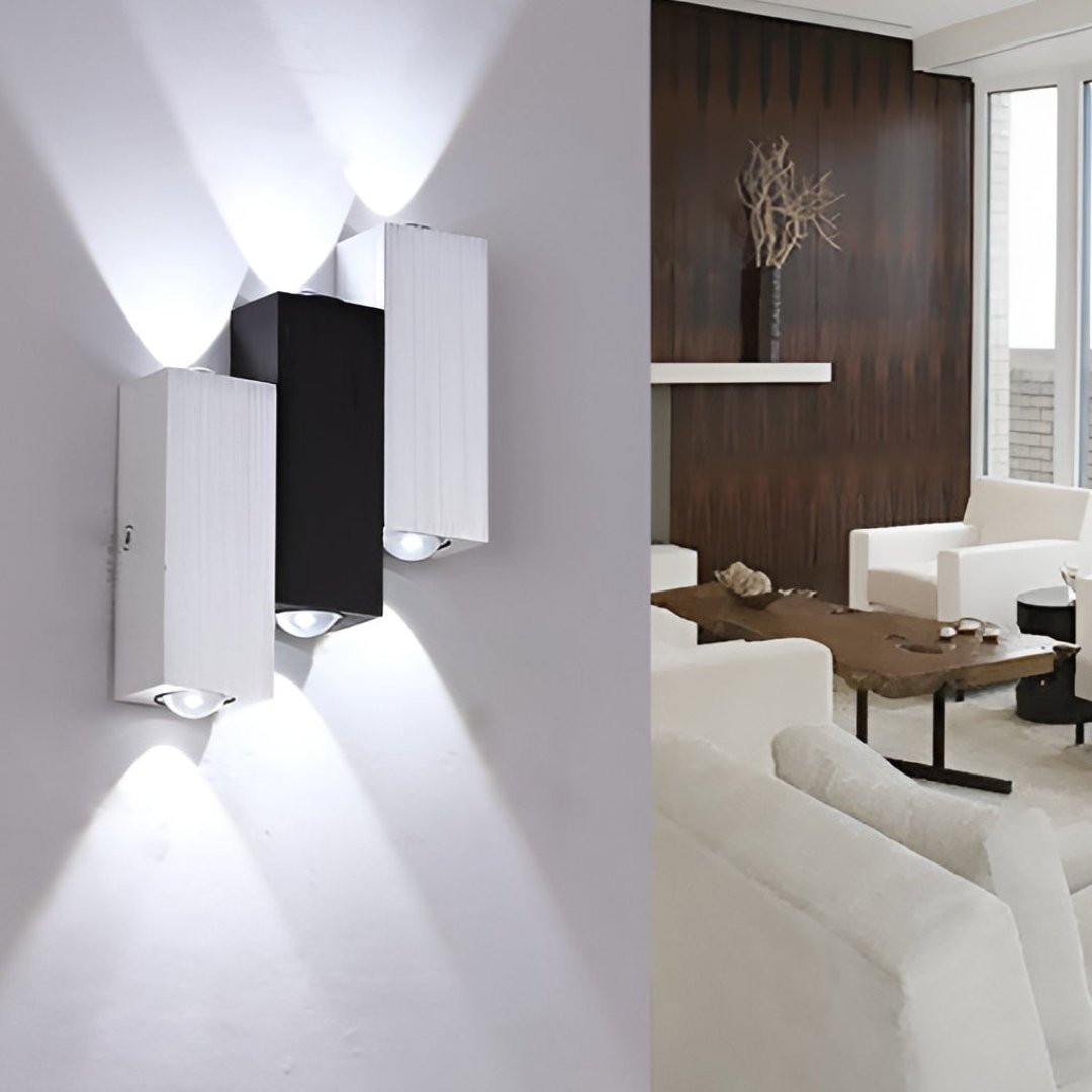 RoyaleGlow Moderne Dual-Sided LED Wandlampe - Stilvolle Auf- und Abwärts Beleuchtungseinheit