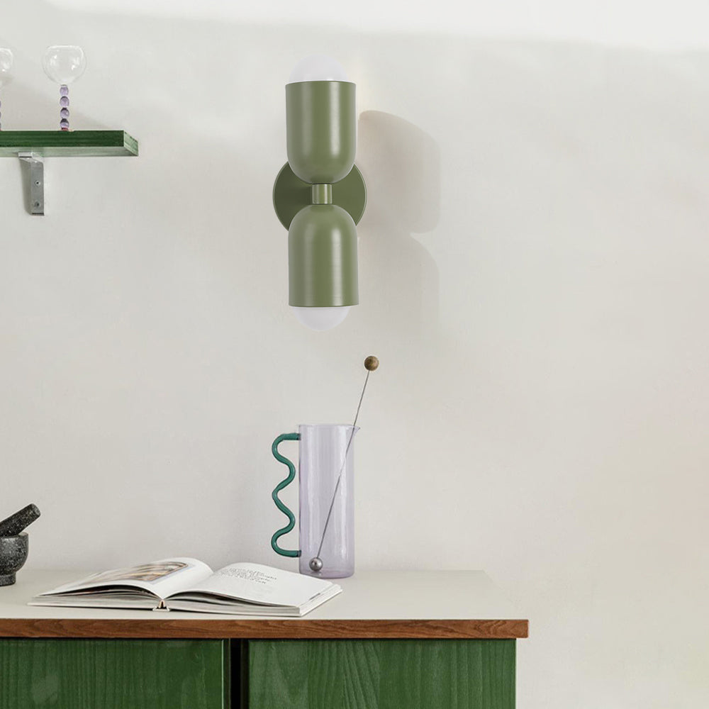 Morandi Moderne LED-Wandleuchte 2-flammig Schwarz Innen/Flur Metall