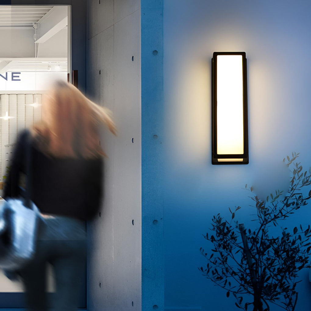 Außenwandleuchte Schwarzes Aluminium Wandleuchte