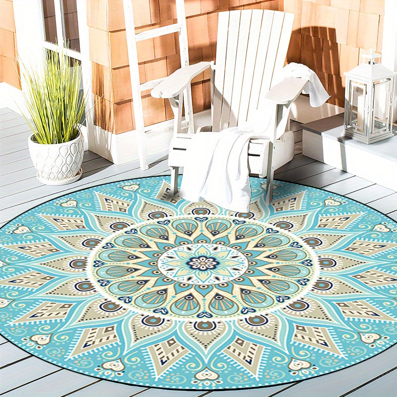 Mandala runder Teppich für moderne Wohnkultur - weich, stilvoll, vielseitig
