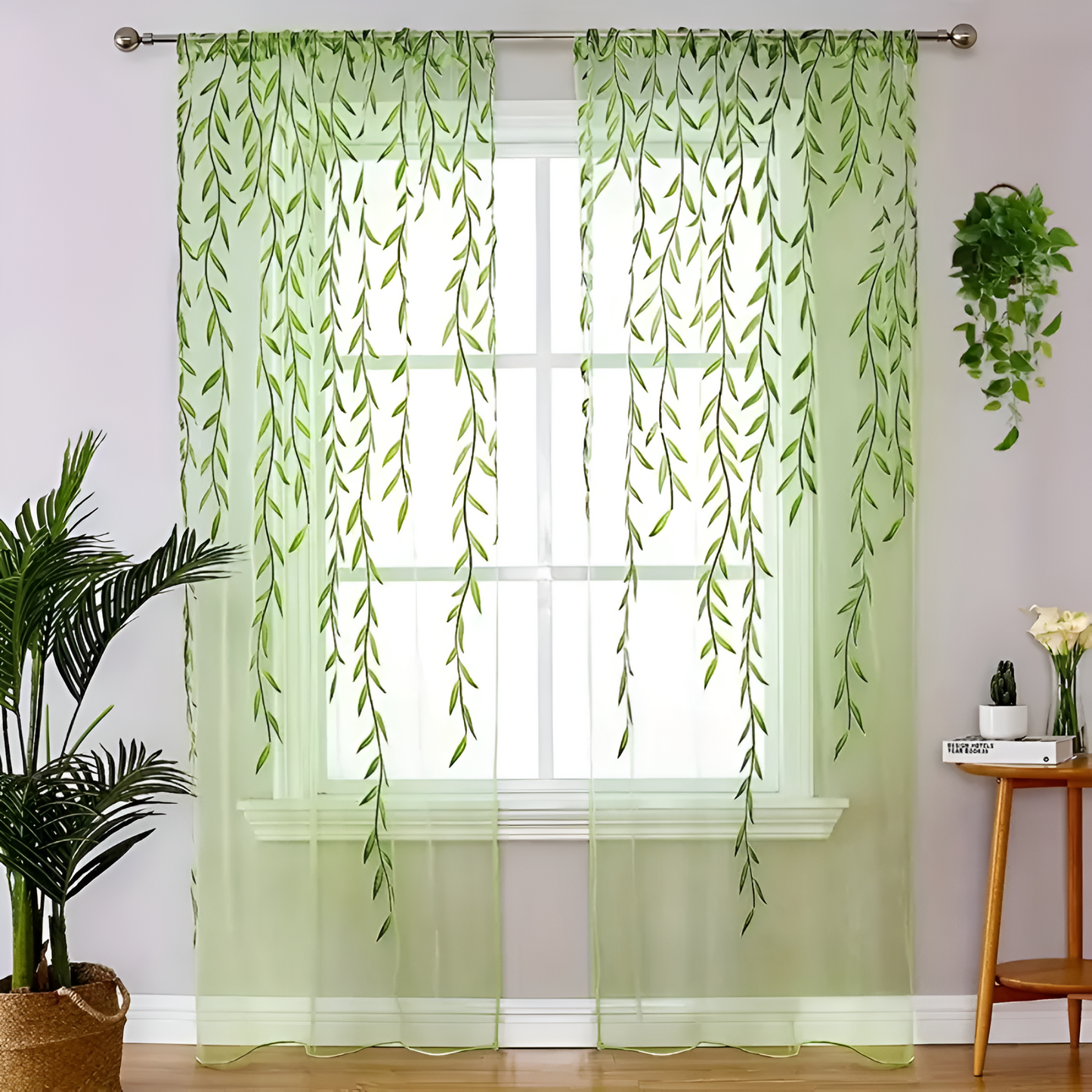 Willow Leaf Streifen Fenstervorhänger