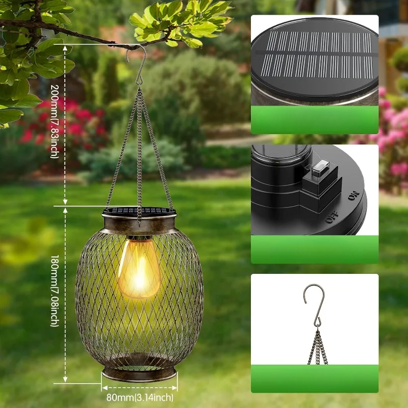 Garduru Hängeleuchte Set – Elegante Außen-LED-Lichter für Garten und Terrasse