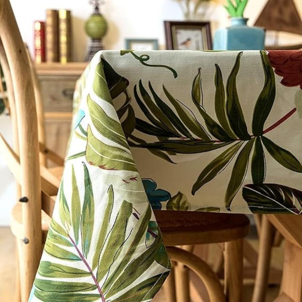 Monstera-Blätter Baumwoll-Tischdecke