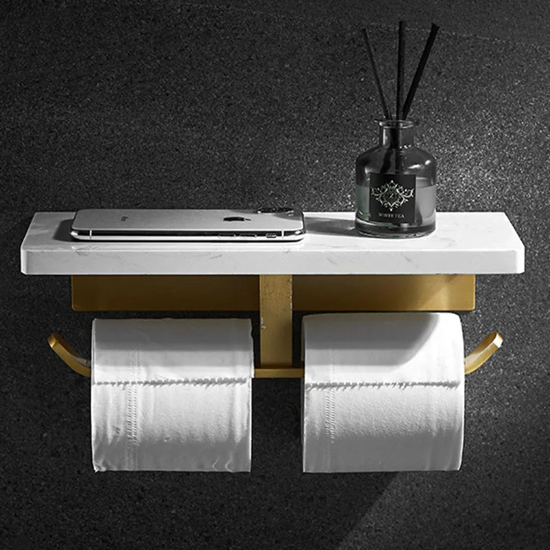 Wandhängendes Telefonregal Badezimmer Marmor Toilettenpapierhalter