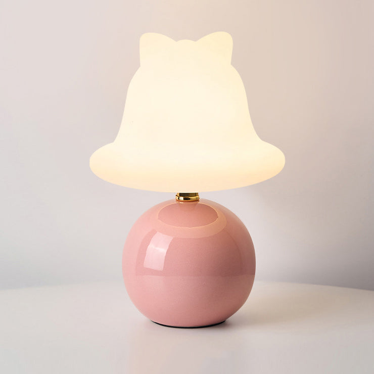 Garduru - Minimalistische LED Tischlampe mit Keramikfuß & Energieeffizienter Beleuchtung