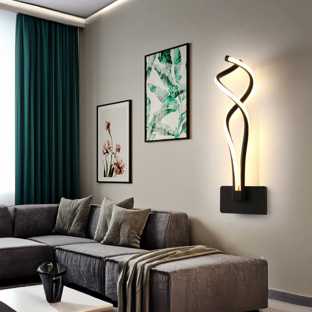 Chic Wandleuchte für modernes Wohnzimmer und Büroumfeld