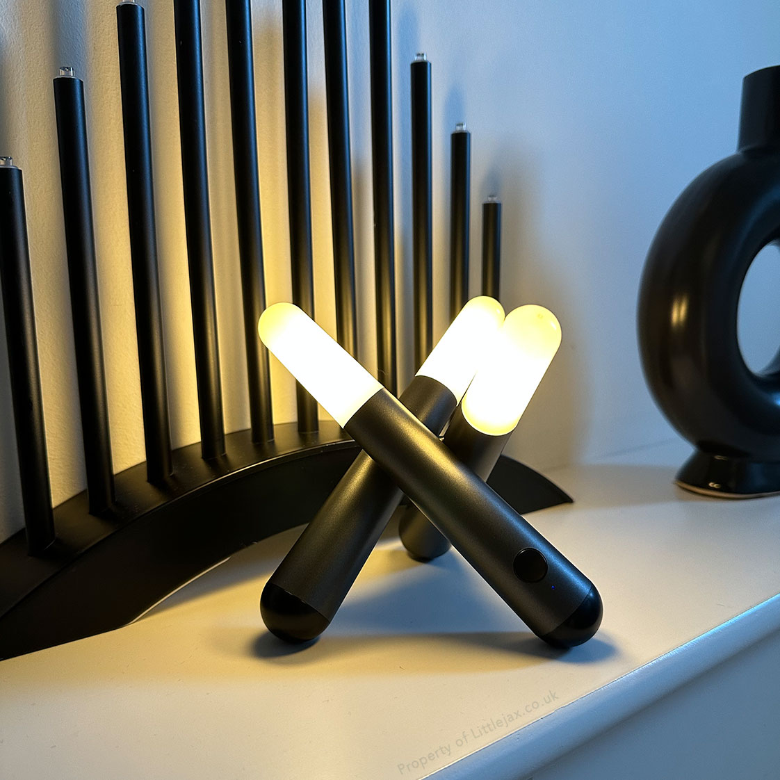 Moderne Trio Wiederaufladbare Tischlampe – Einstellbare Helligkeit & Tragbares Design