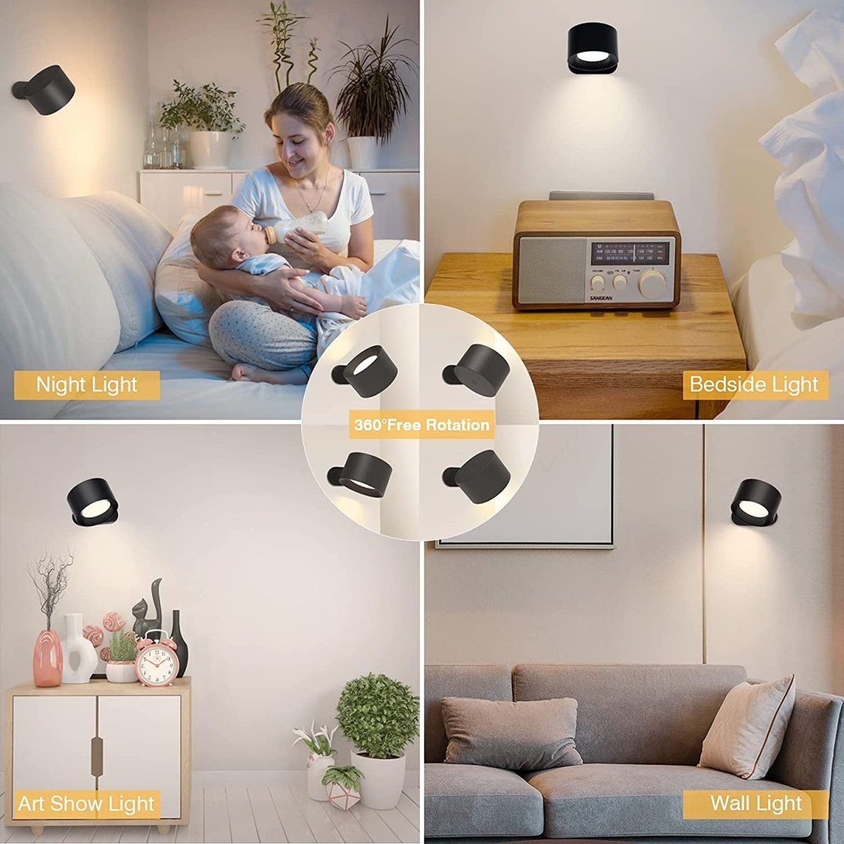 Garduru - Kabellose LED-Wandleuchte