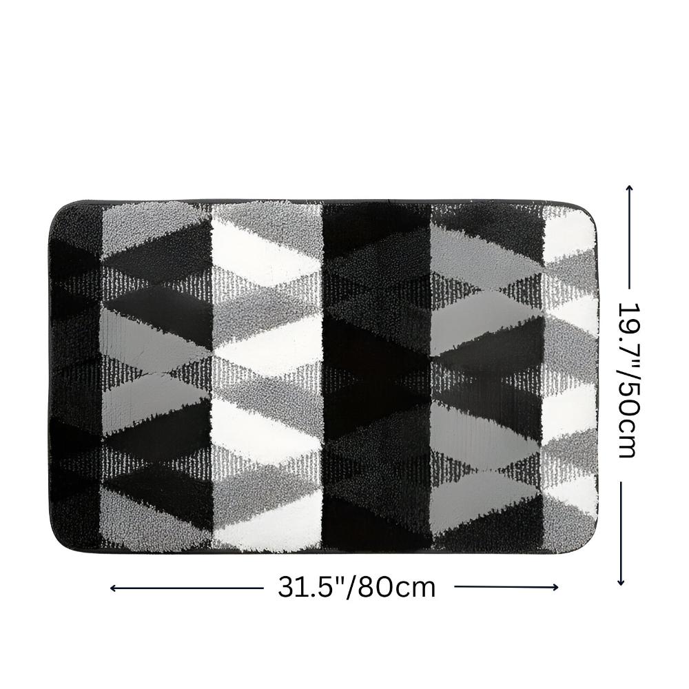 Weicher Mikrofaser Rutschfester Geometrischer Teppich