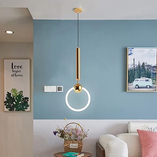 LED-Hängelampe Nordic Simple - Minimalistische Metalllampe für Küche, Esszimmer und Büro