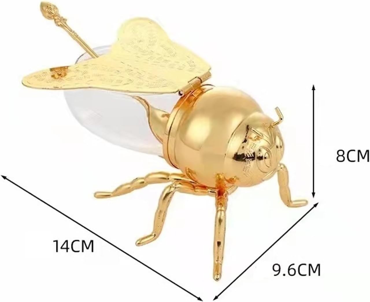 Garduru - Kreativer Bienenhonigtopf mit Löffel für Esstischdekoration | 50% RABATT