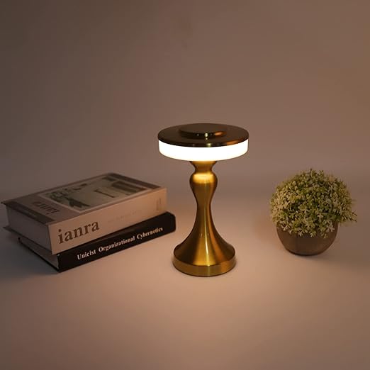 Luxora Touch Lampe - USB wiederaufladbare Metall Schreibtischlampe