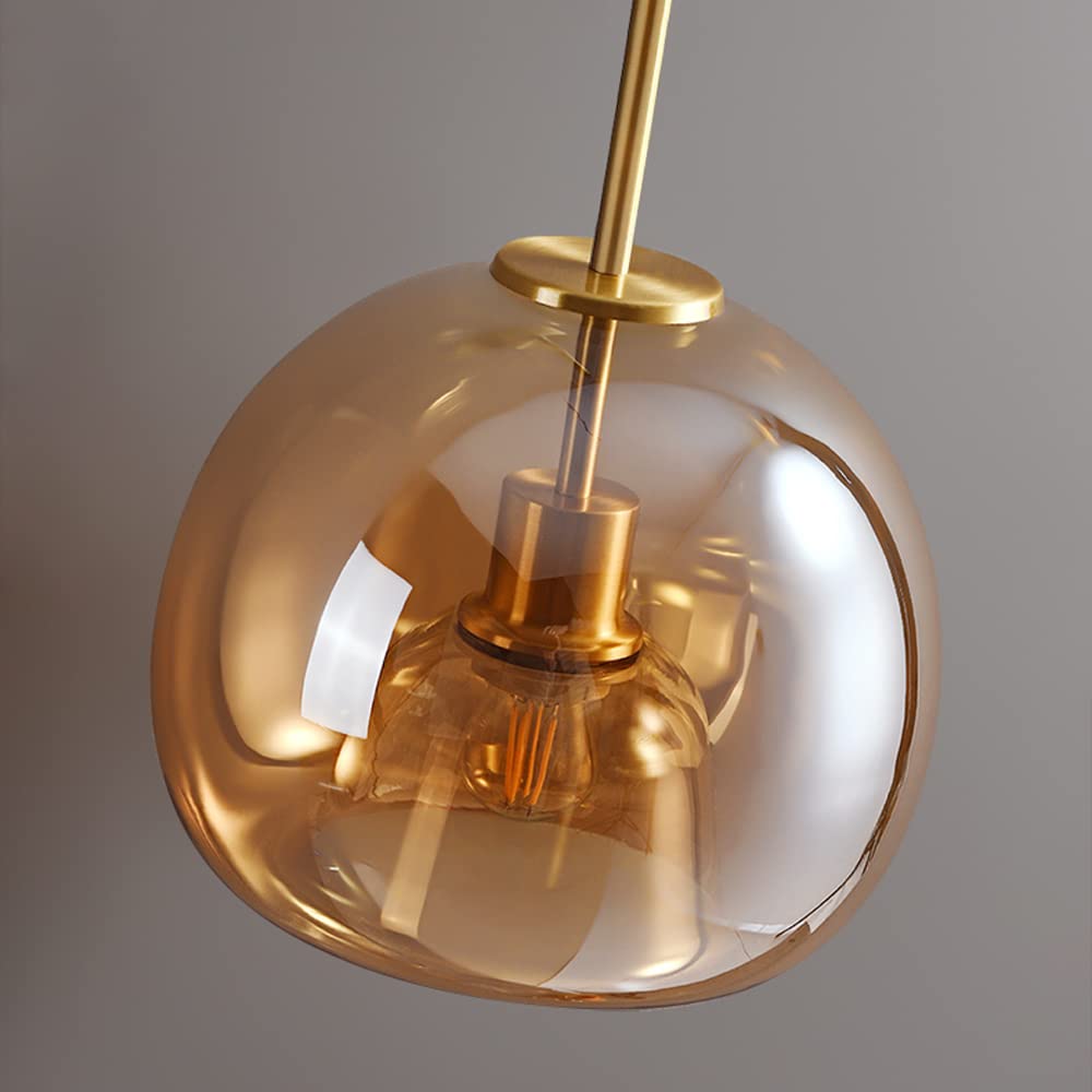 Royallure Kupferglas Semi Flush Mount Deckenleuchte - Vintage Charme & Moderne Eleganz