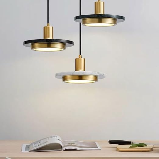 Moderner minimalistischer Marmorlampenanhänger für Home- und Bürodekor