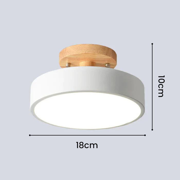 LED Deckenleuchte Holz Flush Mount Leuchte