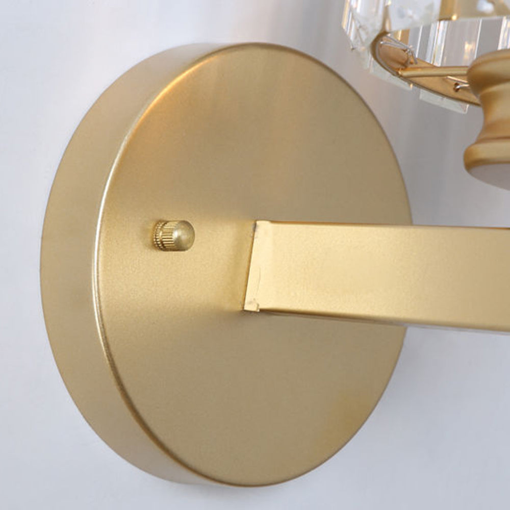 Kristallglas-Wandleuchte mit modernem Armdesign