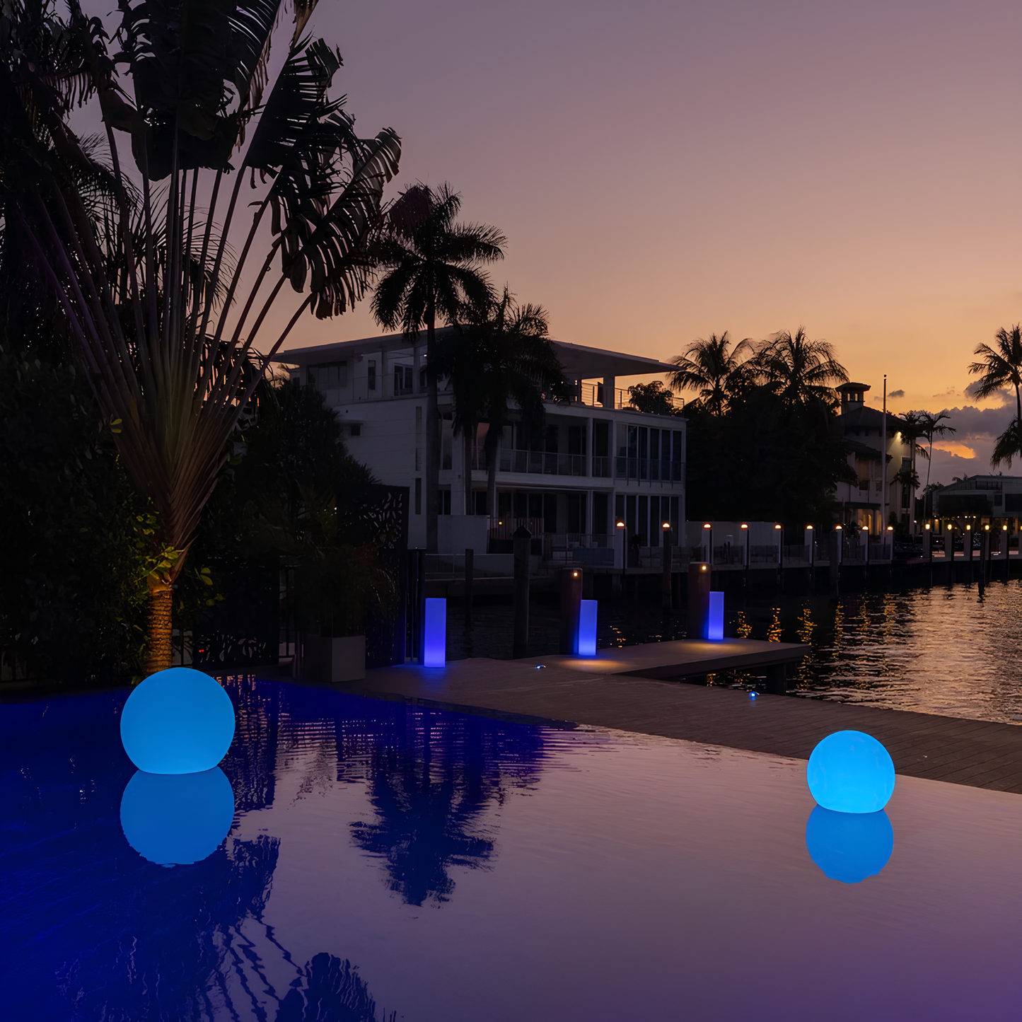 Gartenlichter Außen LED Kugellampe