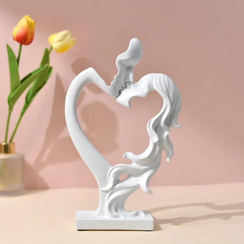 AmourLigne – Romantische Harztischdekoration mit abstrakter Eleganz für stilvolle Innenräume