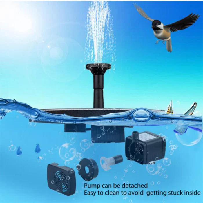 RoyaleGlow Solar Springbrunnenpumpe Schwimmende Wasserdekoreinrichtung