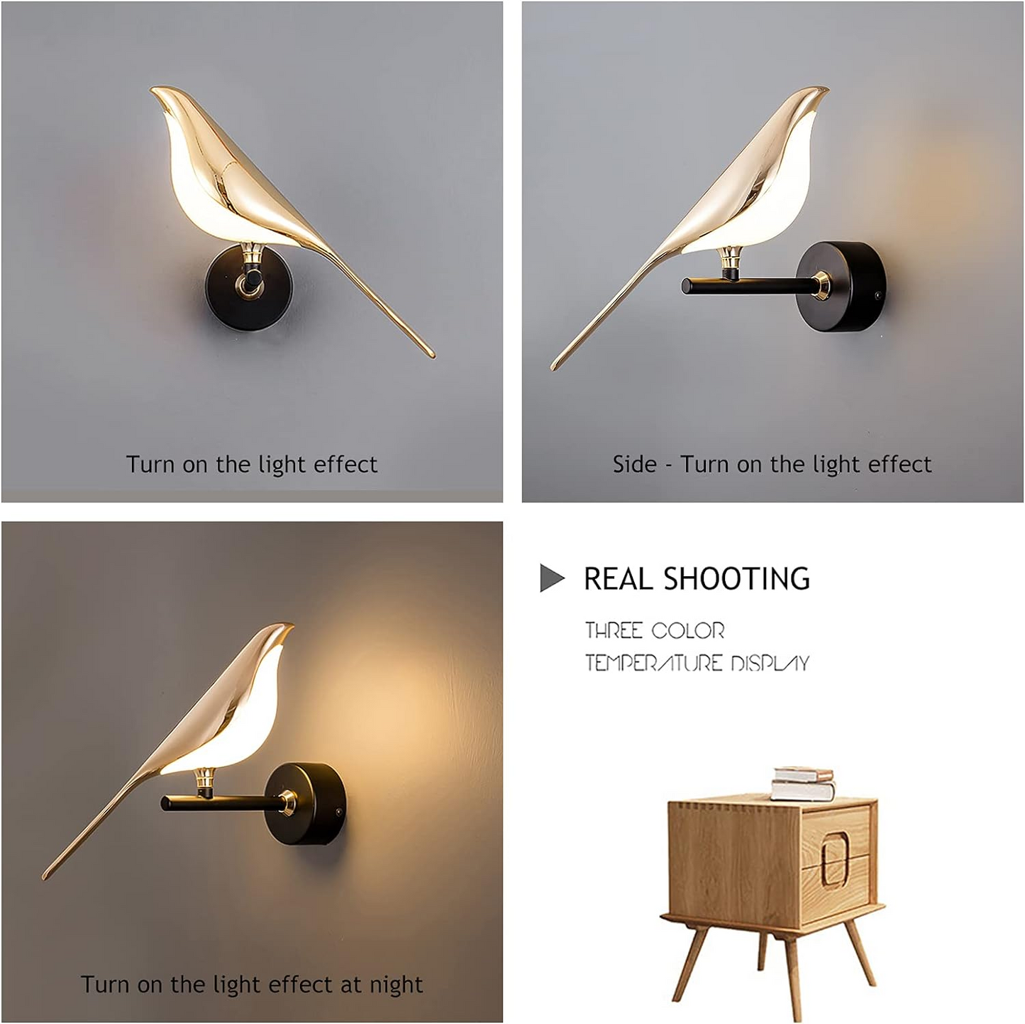 Royallure LED Wandleuchte - Elegantes Vogel-Design für moderne Innenräume