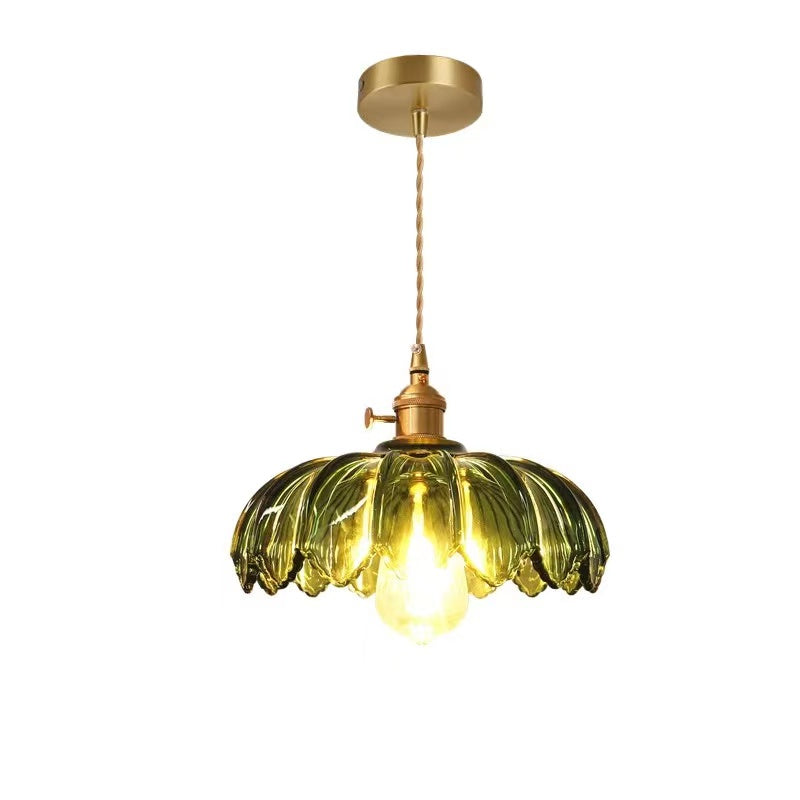 Garduru BLUME Hängeleuchte – Gläserne Deckenlampe
