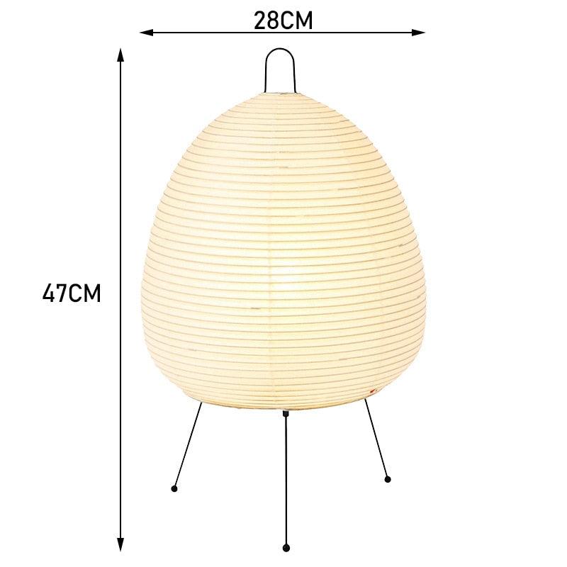 Garduru – Reispapier Tischlampe im modernen Stil