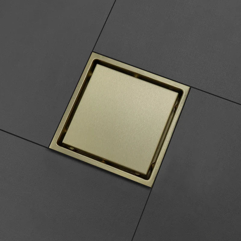 Edelstahl Quadrat Unsichtbar Eingebetteter Gitter Badezimmer Bodenablauf