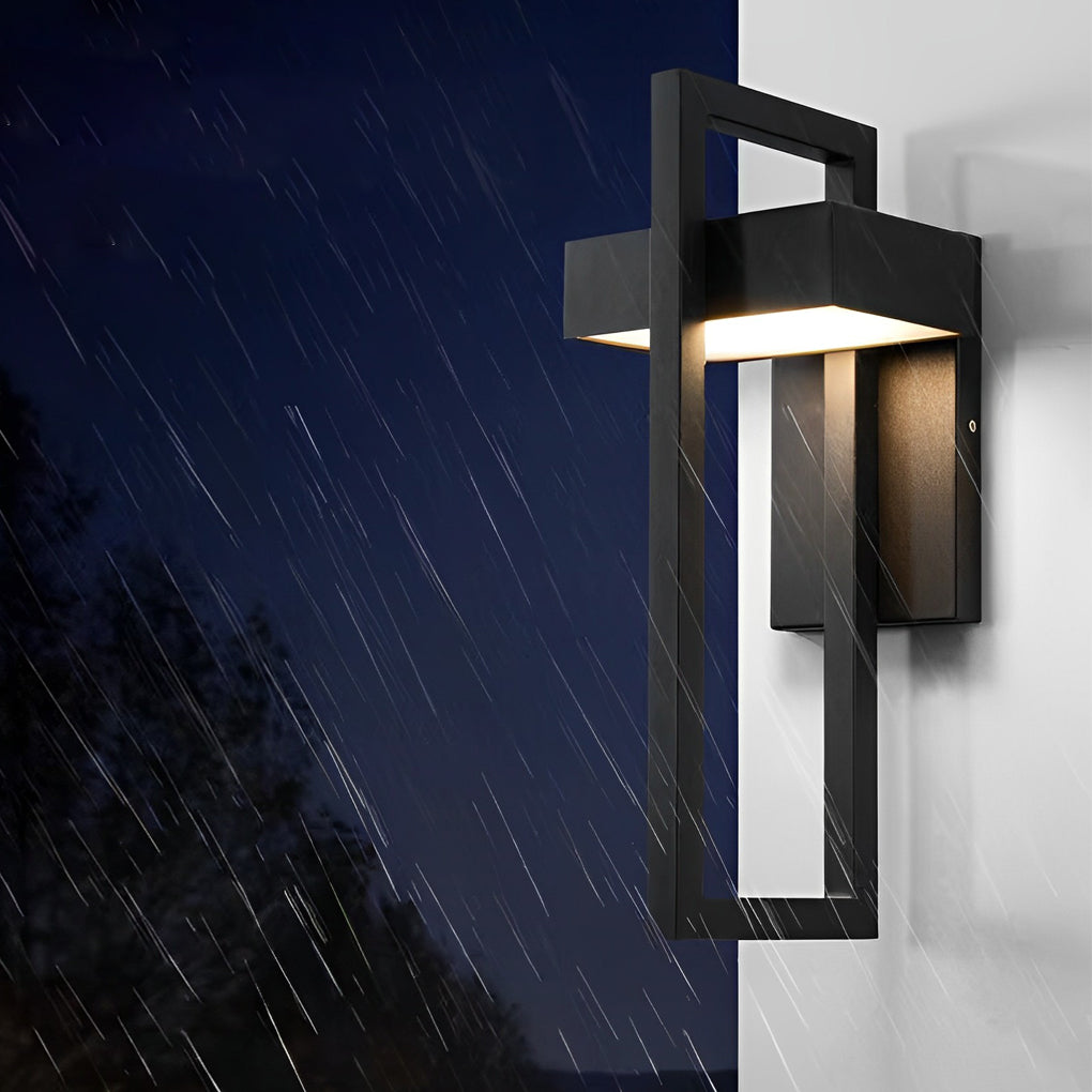 Außenwandleuchte Moderne Schwarze LED-Lampe