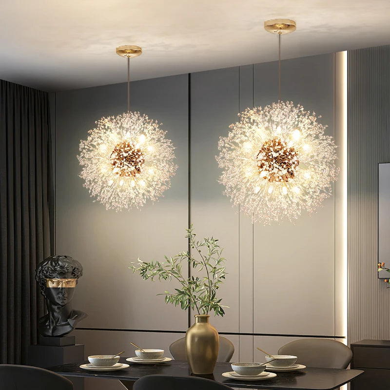 Kronleuchter LED Kristall Luxus - Modernes Design aus verchromtem Metall, LED G9, Elegant und Raffiniert