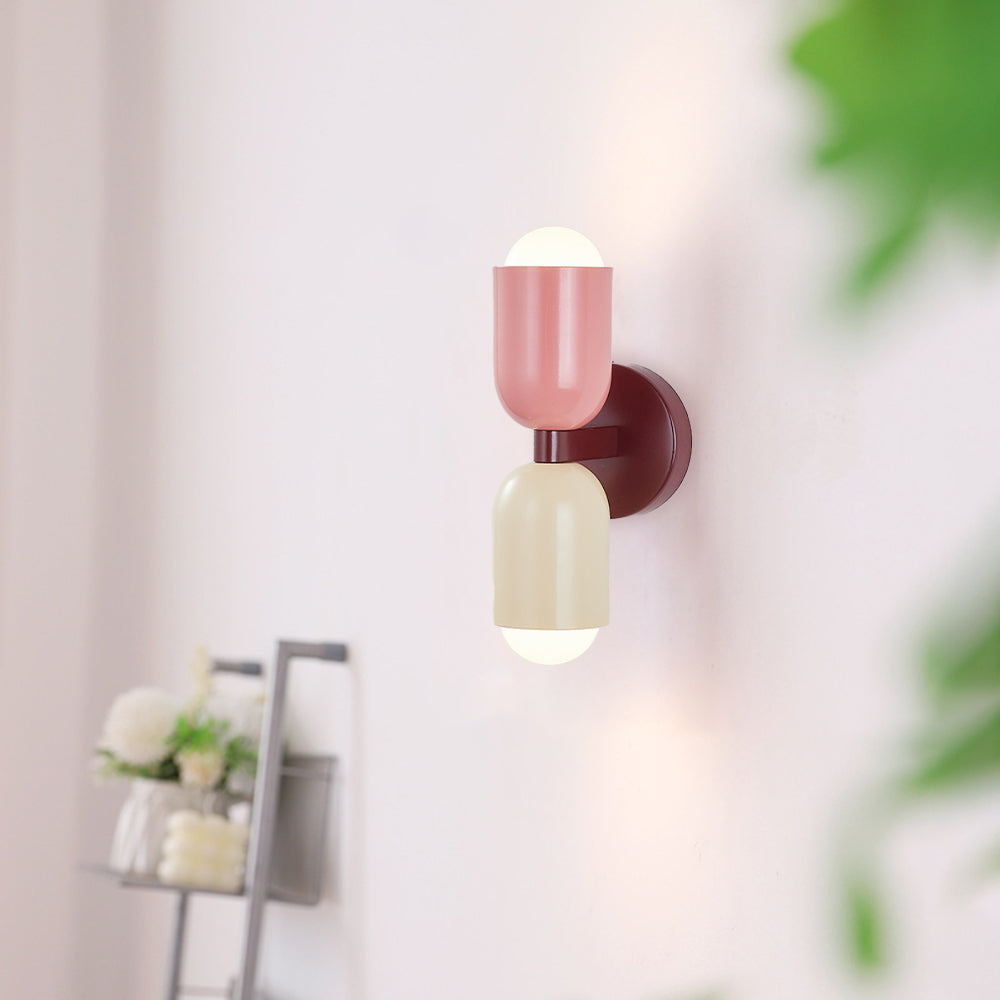 Morandi Moderne LED-Wandleuchte 2-flammig Schwarz Innen/Flur Metall