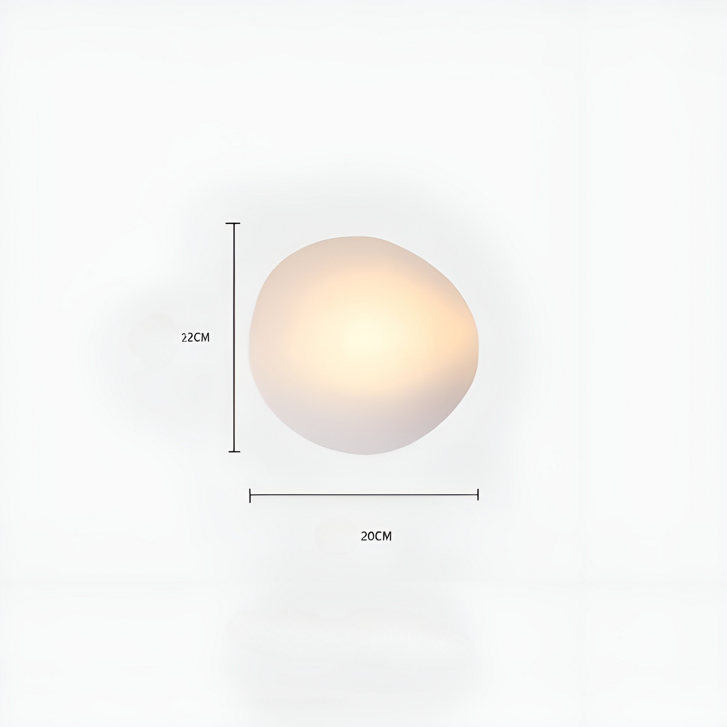 Garduru Light – Nordische Kieselstein-Style LED-Wandleuchte