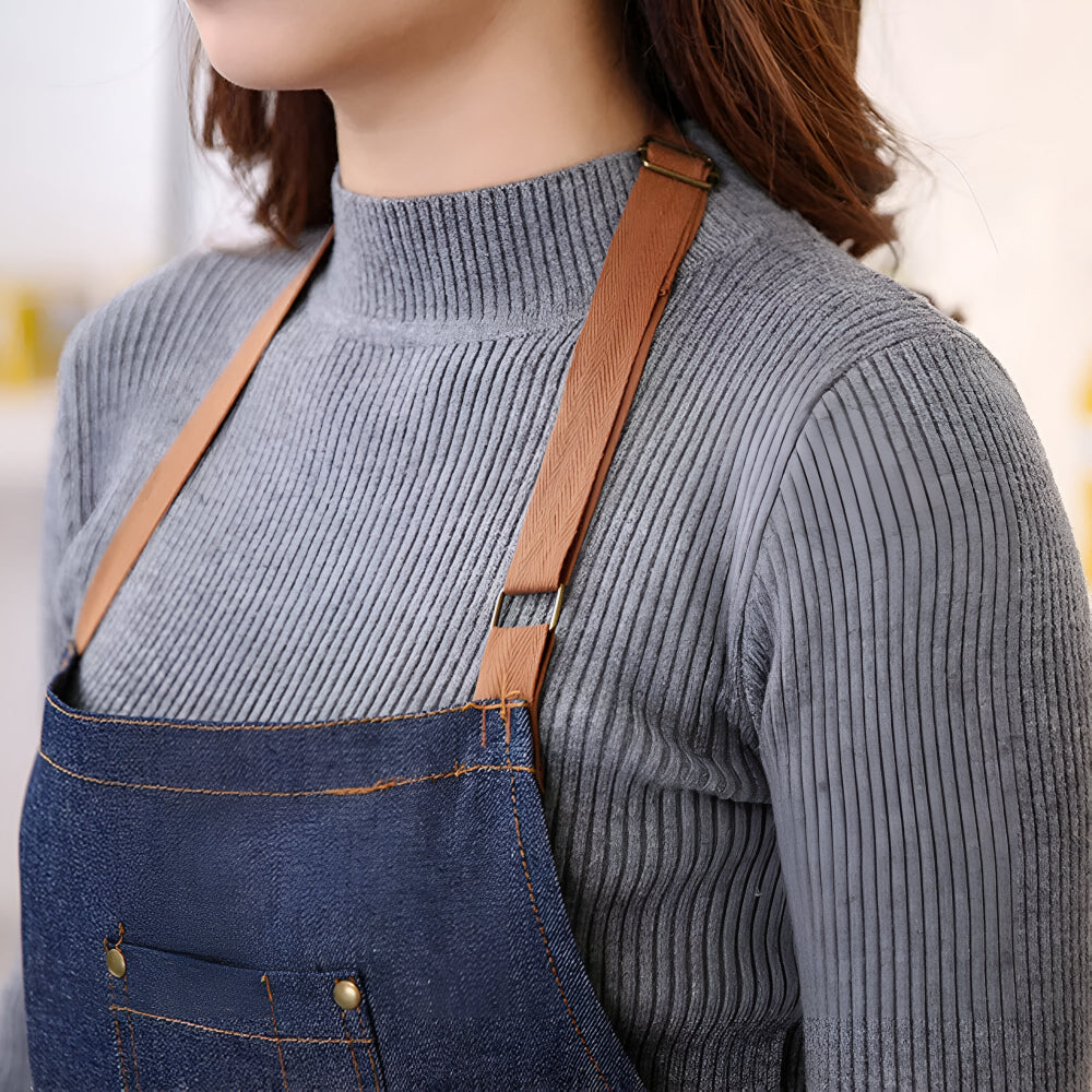 Verstellbare Denim-Schürze