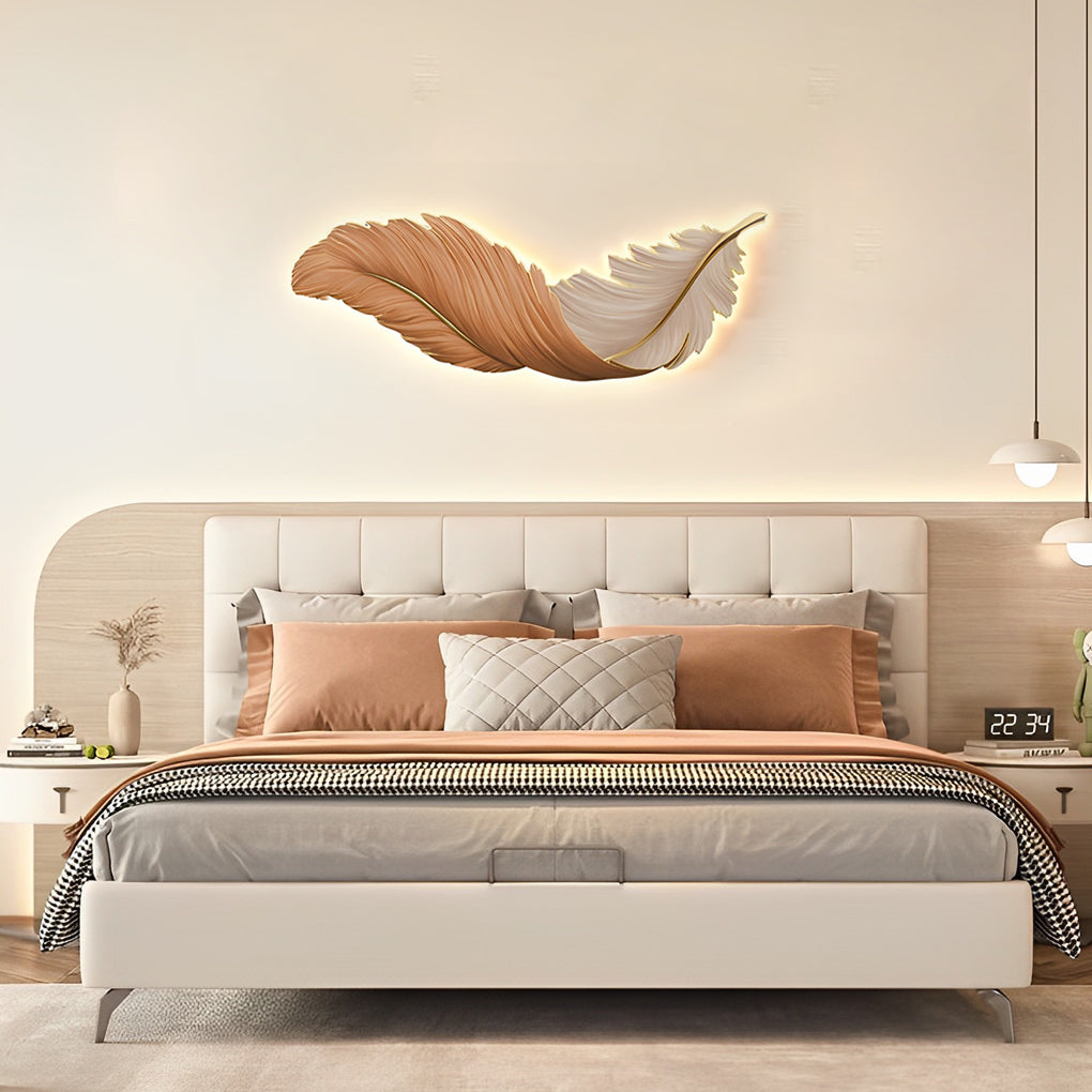 Wandkunst Licht Moderne Feder LED Wandleuchte