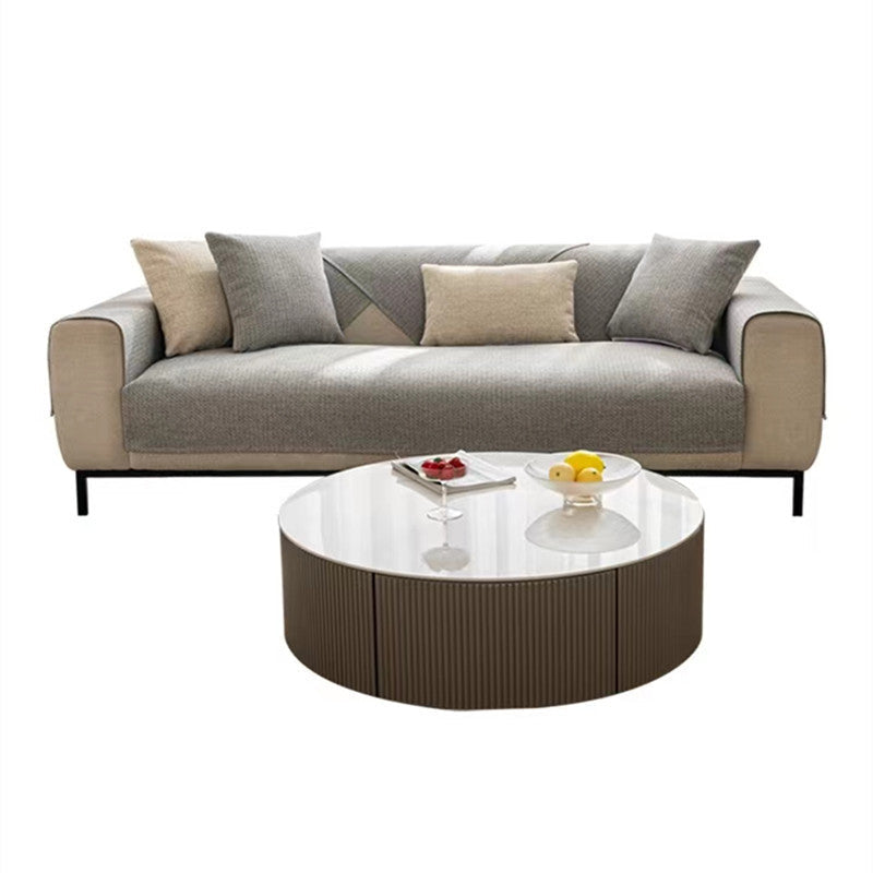 Waschbare Baumwoll-Leinen Rutschfeste Sofa/Couch-Hülle