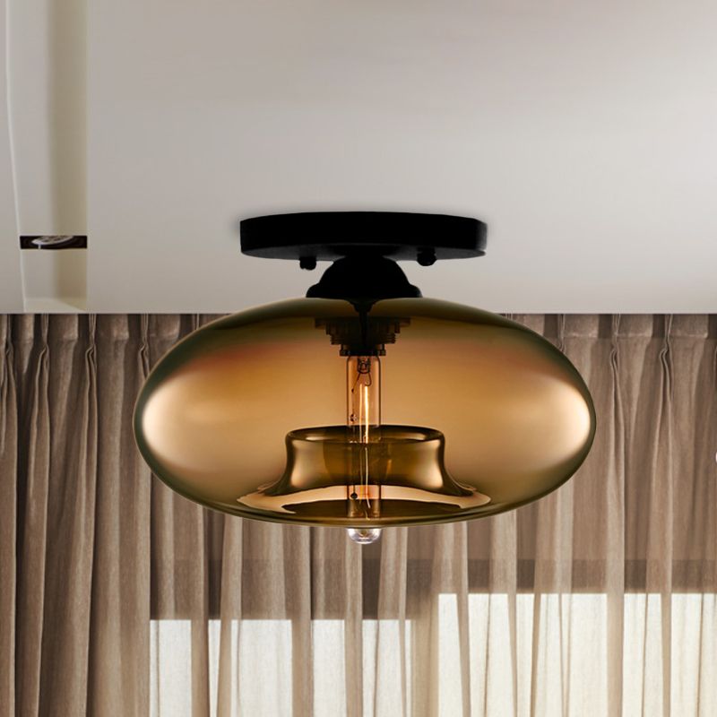 Industrielle Art Deco Globe Unterputz Deckenleuchte Wohnzimmer