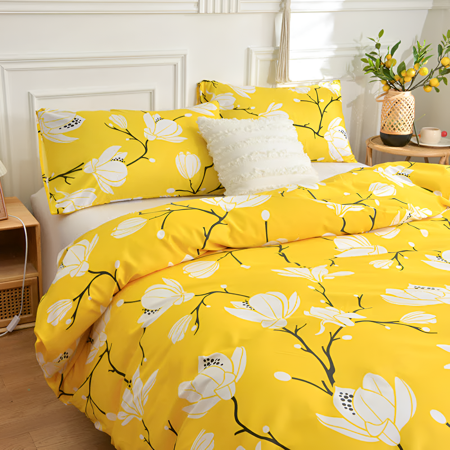 Yellow Blossom | 3-teilig Bettbezug Sets